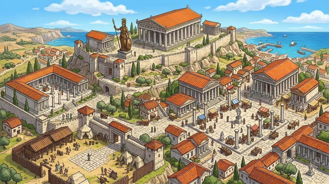 Acropolis City Map